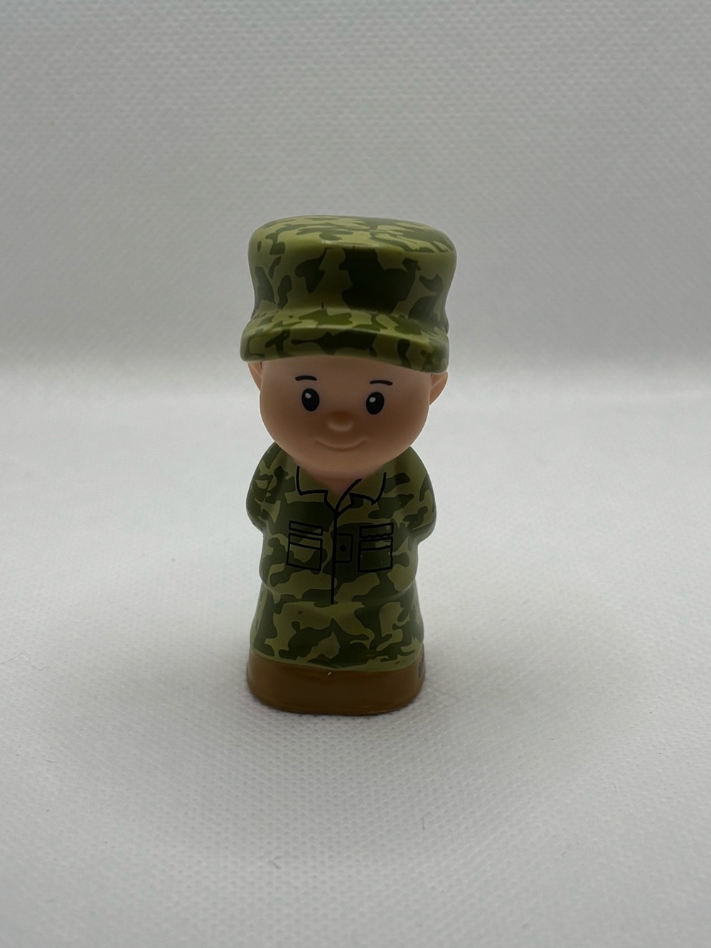 Fisher-Price Little People Military Hero, US ARMY Soldier, Green Camouflage Rare